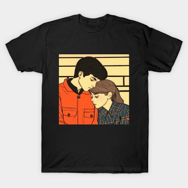 Lovely couple in comic book style T-Shirt by KOTYA